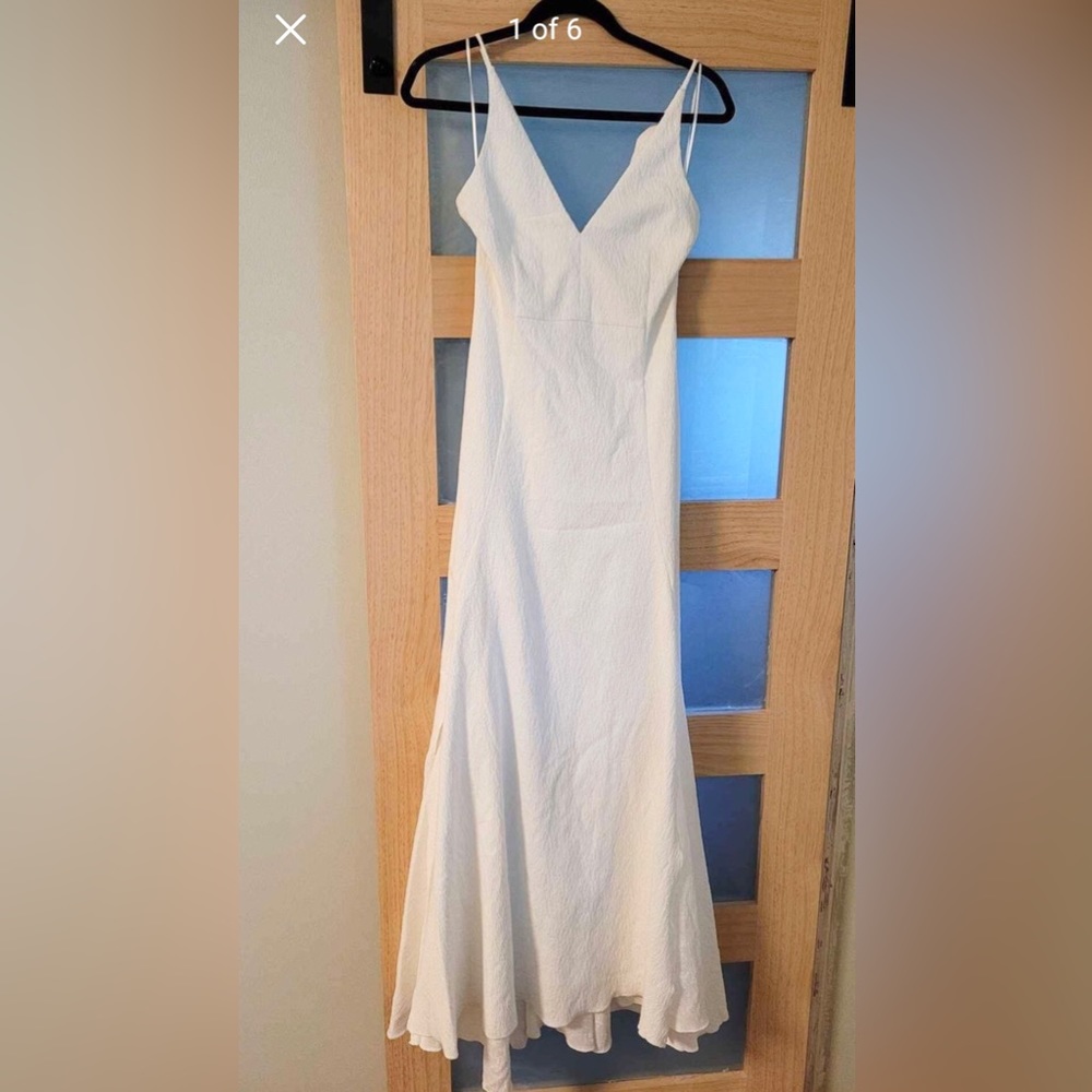 C/MEO Collective White Ivory Gown I Dream It Size S NWT